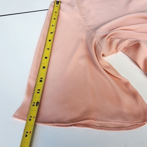 Cream 3/4 Sleeve Asymmetrical Tie Front Tunic - Picture 9 of 12